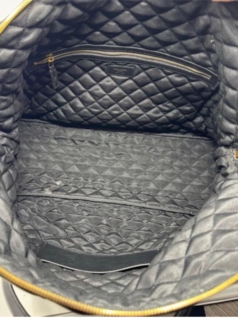 YSL Giant Quilted Leather Weekender Travel Bag! NWT! - Picture 7 of 9